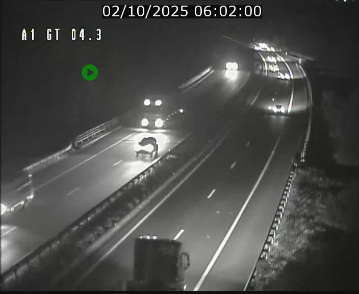 Traffic live webcam Luxembourg Itzig - A1 direction Sandweiler - BK 4.3