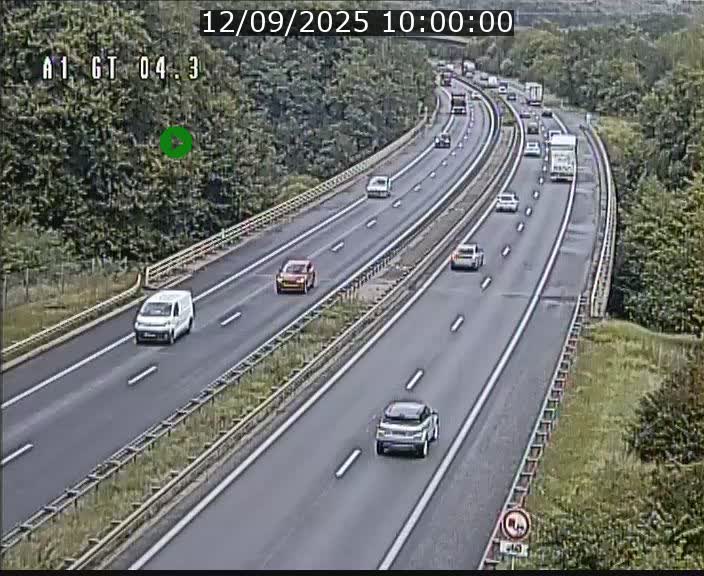 Traffic live webcam Luxembourg Itzig - A1 direction Sandweiler - BK 4.3