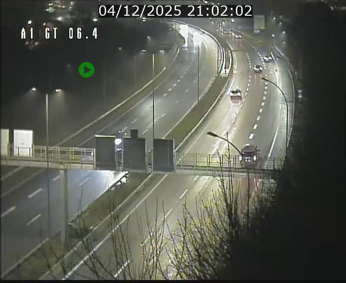 Traffic live webcam Luxembourg Hamm - A1 direction Sandweiler - BK 6.4