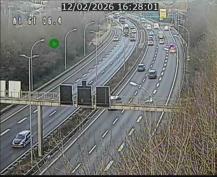 Traffic live webcam Luxembourg Hamm - A1 direction Sandweiler - BK 6.4