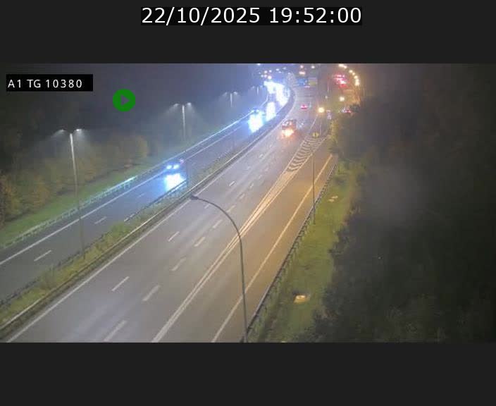 Traffic live webcam Luxembourg Senningerberg - A1 direction Luxembourg Kirchberg - BK 10.3