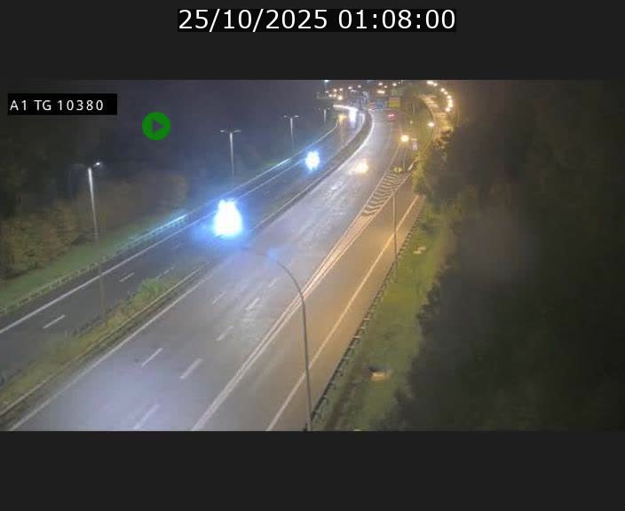 Traffic live webcam Luxembourg Senningerberg - A1 direction Luxembourg Kirchberg - BK 10.3