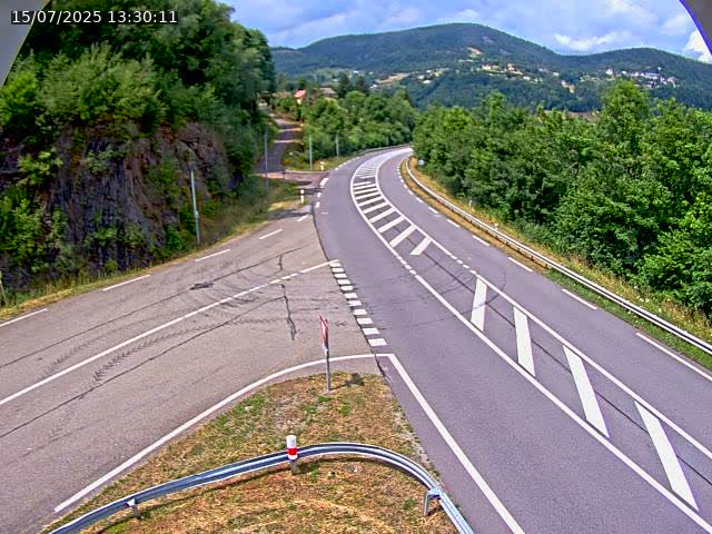 Caméra autoroute France - N66, col du Bussang direction Remiremont