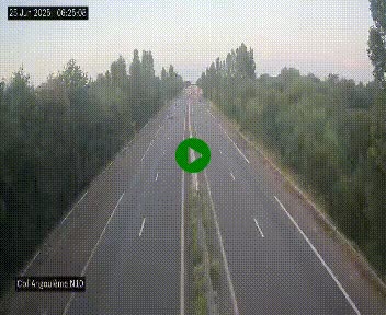 Webcam routière à la fin de la N10, en périphérique ouest d'Angouleme, proche de la jonction avec l'A10