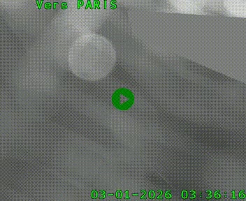 Caméra routière sur l'autoroute A20 à Saint-Pardoux-l'Ortigier, à la jonction avec l'A89. Vue orientée vers Paris