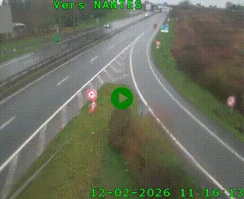 Webcam N147 au nord de Poitiers et à la jonction avec la A10