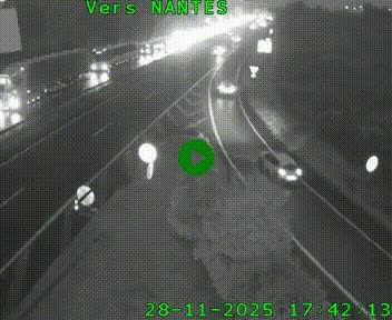 Webcam N147 au nord de Poitiers et à la jonction avec la A10