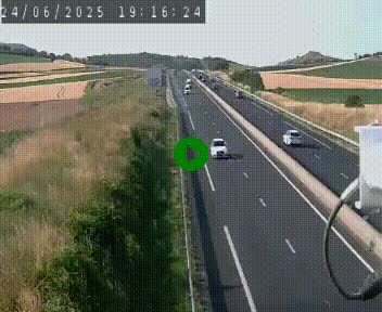 Caméra autoroute A75 à hauteur de Le Crest, en direction de Montpellier