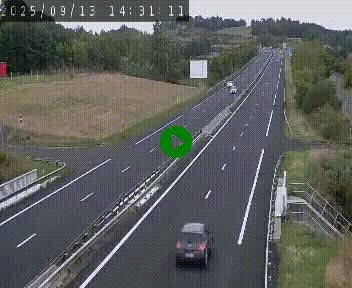 Caméra autoroutière France - A75, Coren, en direction de Montpellier