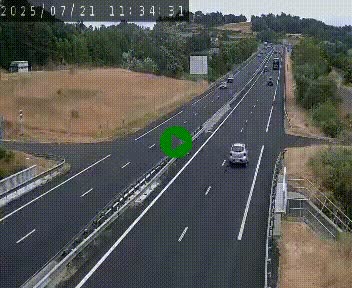 Caméra autoroutière France - A75, Coren, en direction de Montpellier