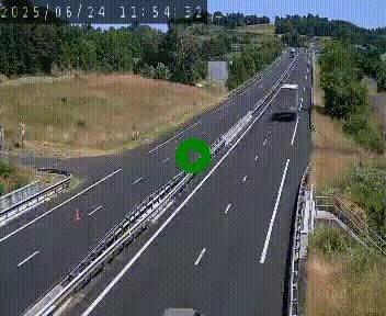 Caméra autoroutière France - A75, Coren, en direction de Montpellier