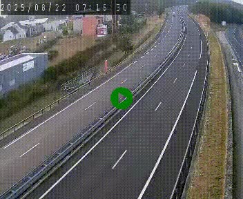 Caméra autoroute A75 à hauteur du col du rocher blanc en direction de Montpellier