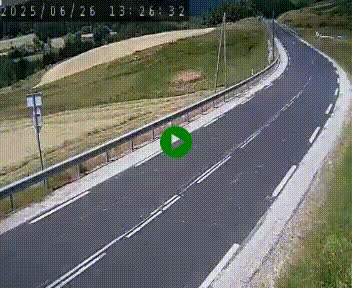 Webcam routière au niveau du col de la Chavade en Ardèche, sur la N102 à 1266 mètres d'altitude