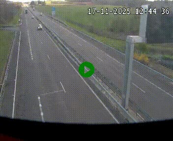 Caméra autoroute A75 à hauteur de La Cavalerie en direction de Montpellier, à proximité de l'aérodrome de Millau-Larzac