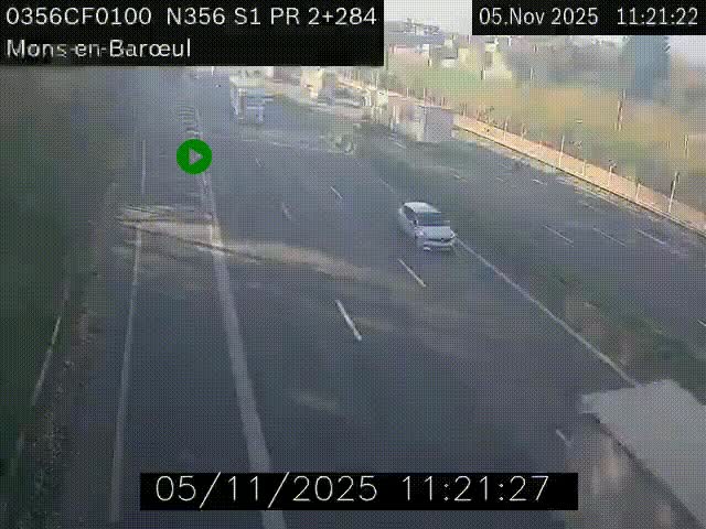Webcam à l'entrée de Lille en direction du périphérique, à proximité de Mons-en-Baroeul sur la N356