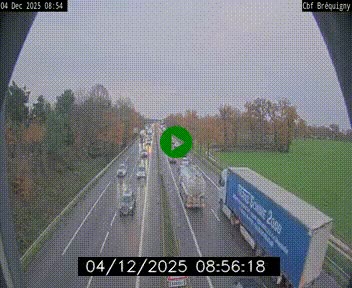 Webcam sur le périphérique de Rennes (N136) à hauteur du quartier Bréquigny, au sud de la ville