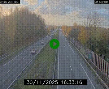 Webcam sur le périphérique de Rennes (N136) à hauteur de Maurepas, au nord de la ville