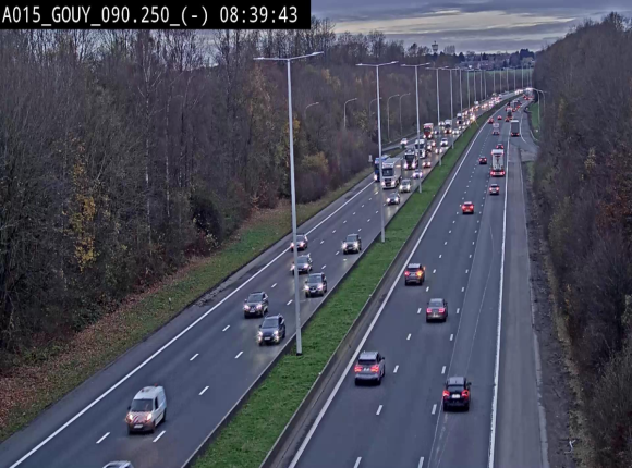 Webcam autoroute Belgique - Gouy-lez-piéton - E42 - BK 90.3
