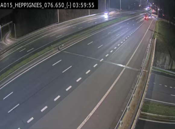 Webcam autoroute Belgique - Heppignies - E42 direction Namur - BK 76.4