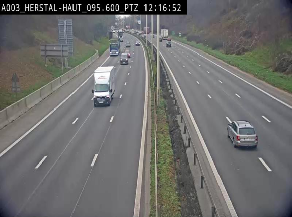 Webcam E40 à Herstal en direction de Liège et en provenance d'Aachen