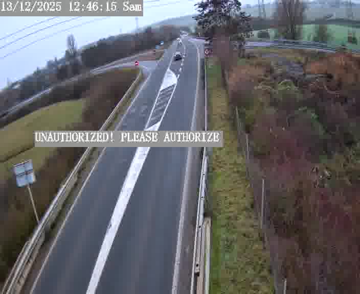 Point de vue trafic déployé sur D181a (France) à Sainte Marie aux Chênes, regardant vers Homecourt, aidant conducteurs et services à anticiper les flux.