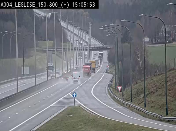 Caméra autoroute Belgique - Côte de Léglise, E411(A4) direction Luxembourg