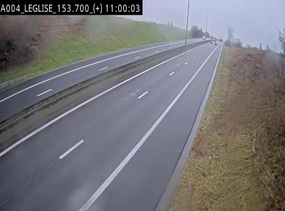 Webcam autoroute E411 à hauteur de Léglise, en direction de Luxembourg