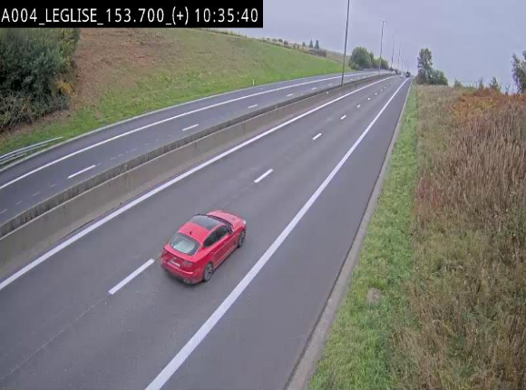 Webcam autoroute E411 à hauteur de Léglise, en direction de Luxembourg