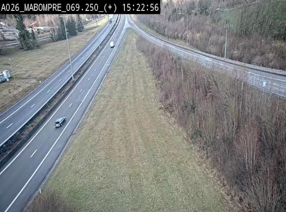 Webcam E25 (A26) à Mabompré. Vue orientée vers le Luxembourg