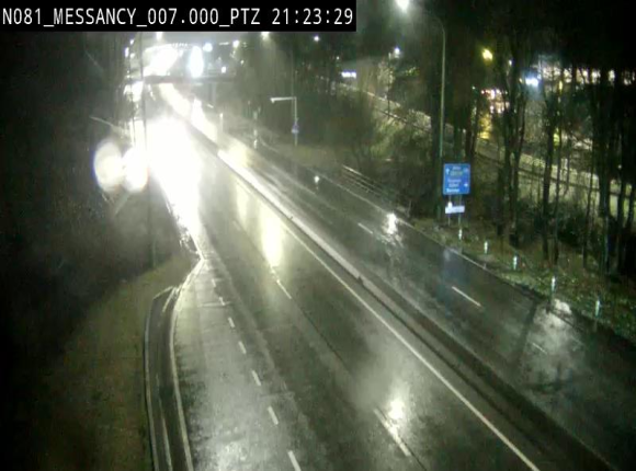 Webcam sur la N81 (E411) à hauteur du Cora Messancy. Vue orientée vers Arlon