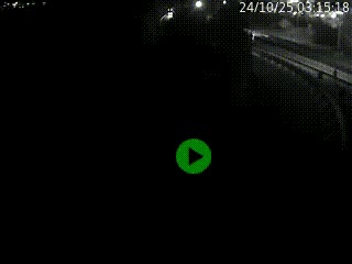 Caméra autoroute à la jonction entre l'A7 et la D301 (Boulevard urbain Sud de Lyon) à Feyzin, au sud de Lyon. Vue orientée vers Mions