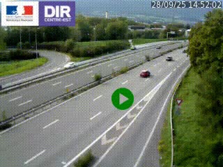 Webcam sur la Nationale 201 à hauteur de la sortie Chambéry-Nord, avant à la jonction entre l'A41 et l'A43, en direction de Lyon