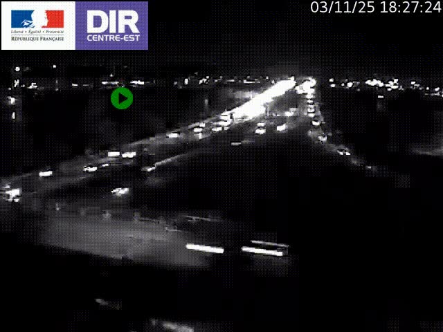 Webcam autoroute sur A450 à Pierre-Bénite en direction de Lyon et de l'autoroute A7