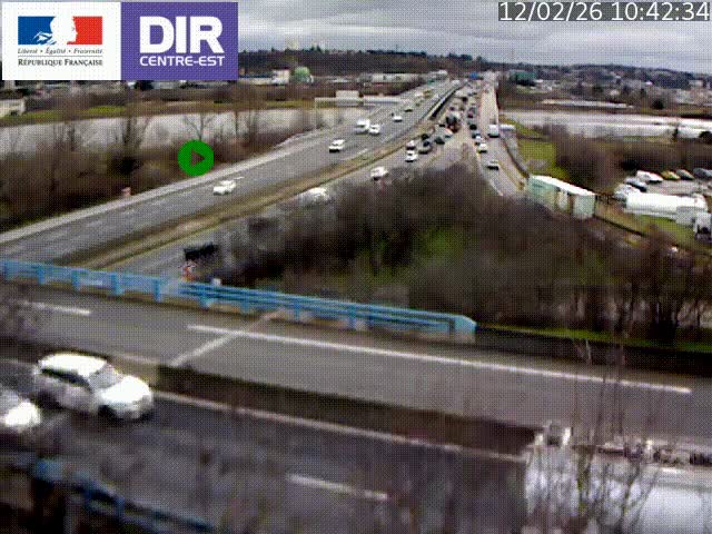 Clone of Caméra de circulation sur A7 à Lyon Perrache vers Marseille, le long du Rhône