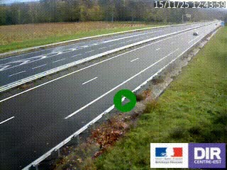 Webcam autoroute sur l'A77 à hauteur de Pouilly-sur-Loire en direction de Nevers