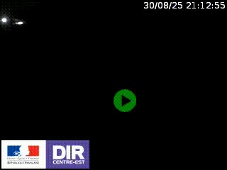 Webcam au niveau du col de Bois Clair à hauteur de Cluny sur la N79. Vue orientée vers Mâcon