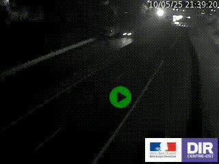 Caméra autoroutière sur l'A47 à hauteur de Givors, a proximité de Lyon. La webcam est orientée vers Lyon