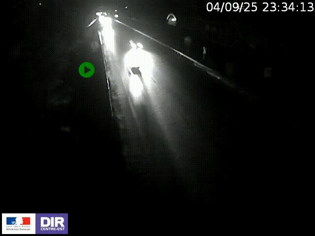 Webcam à Bron sur l'A43 à la jonction avec le boulevard périphérique de Lyon (D383). Vue orientée vers Lyon