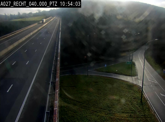 Webcam sur A27/E42 après Malmedy. Vue orientée vers l'Allemagne