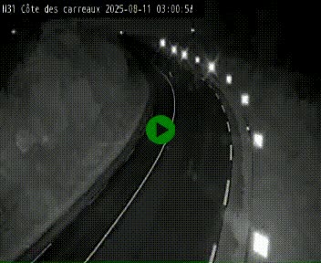 Webcam en haut de la Côte des Carreaux sur la N31 à Avesnes-en-Bray. Vue orientée vers Rouen