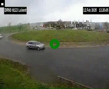 Webcam en périphérie de Chartres sur la N123, à hauteur de Luisant. Vue orientée vers Chartres