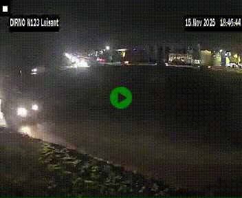 Webcam en périphérie de Chartres sur la N123, à hauteur de Luisant. Vue orientée vers Chartres