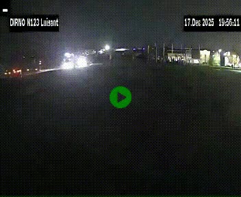 Webcam en périphérie de Chartres sur la N123, à hauteur de Luisant. Vue orientée vers Chartres