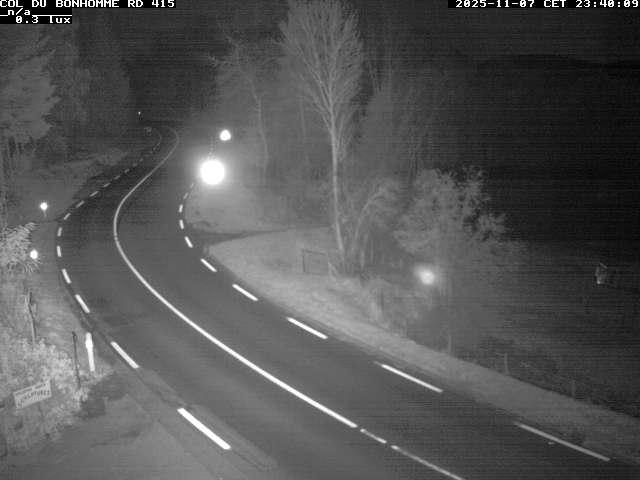 Caméra à proximité du col du Bonhomme sur la D415 à Plainfaing vers l'Alsace
