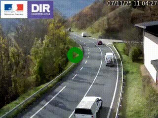 Caméra trafic sur la N90 à Bourg-Saint-Maurice, en provenance d'Aoste et en direction d'Albertville