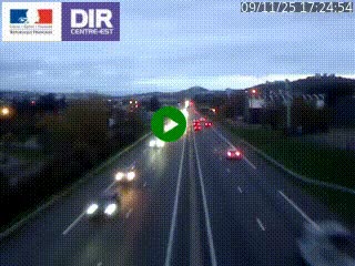 Caméra autoroute à Saint-Etienne (Les Littes) à hauteur du Ikea Saint-Etienne sur l'A72 en direction de Roanne