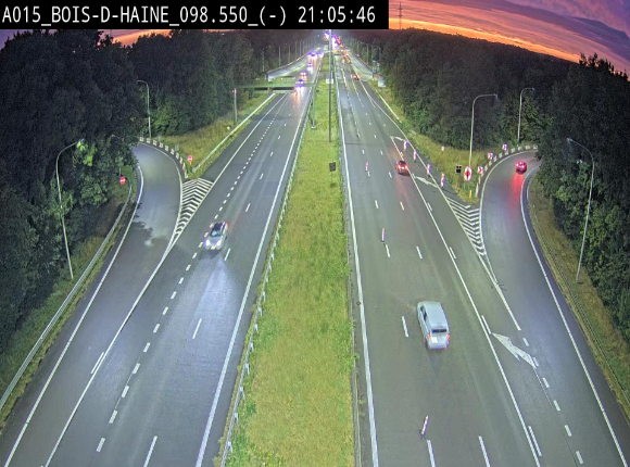 Webcam autoroute Belgique - Bois d'Haine - E42 - BK 98.6