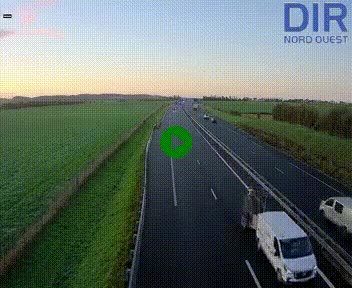 Webcam sur A84 à hauteur de l'échangeur de Poilley avec la N175, au sud d'Avranches