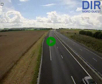 Webcam sur A84 à hauteur de l'échangeur de Poilley avec la N175, au sud d'Avranches