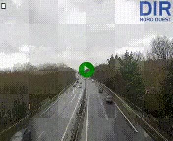 Webcam sur le périphérique de Caen (N814) à l'est de la ville, à Mondeville hauteur de la sortie 2, Presqu'île-Rives de l'Orne, au bout de l'autoroute A13
